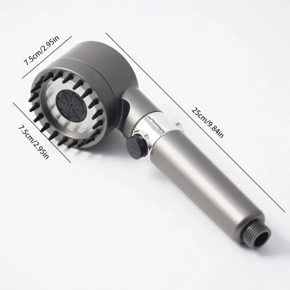 Adjustable High-Pressure Shower Head With 3 Settings And Water Filter