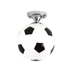 SportLume Creative Ceiling Light | Basketball & Football Design | Semi-Mount | Glass Lamp