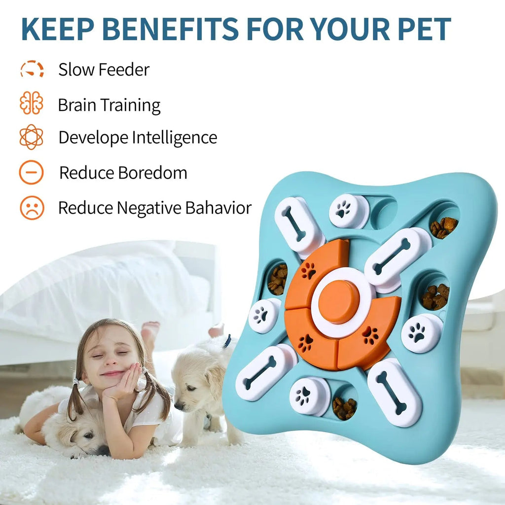 Interactive Dog Puzzle Feeder