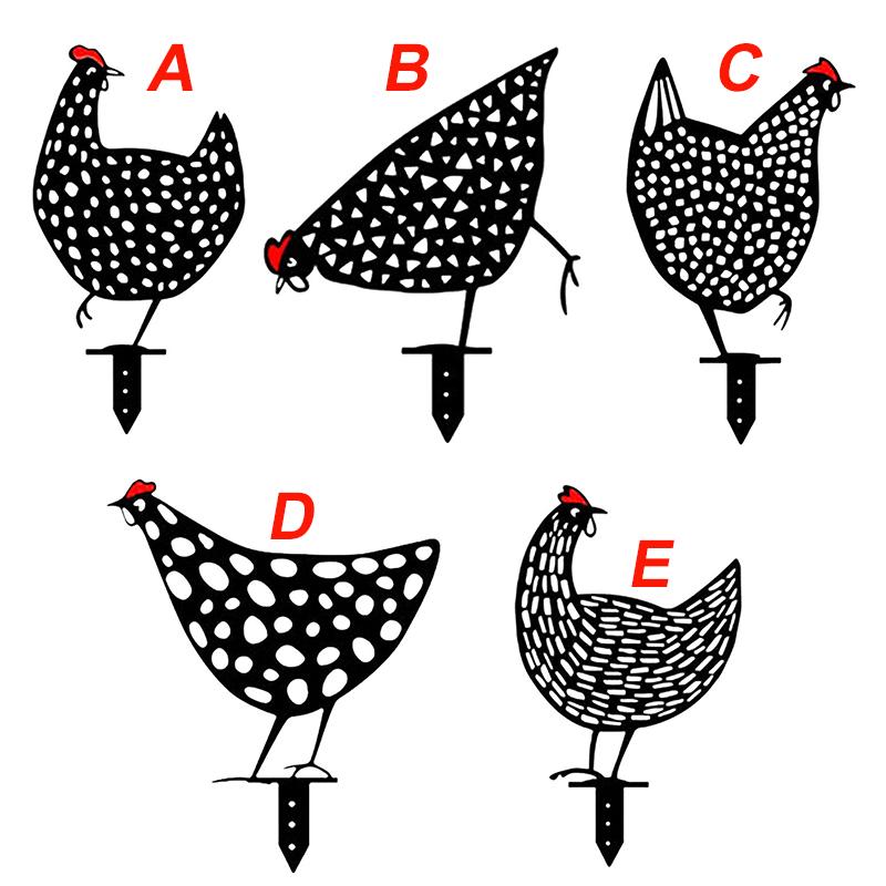 Simulated Chicken Ornament for the Garden