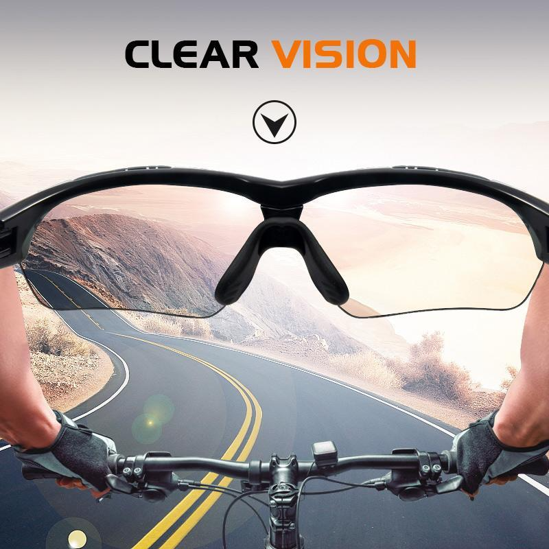 Sunglasses with UV protection for outdoor cyclists