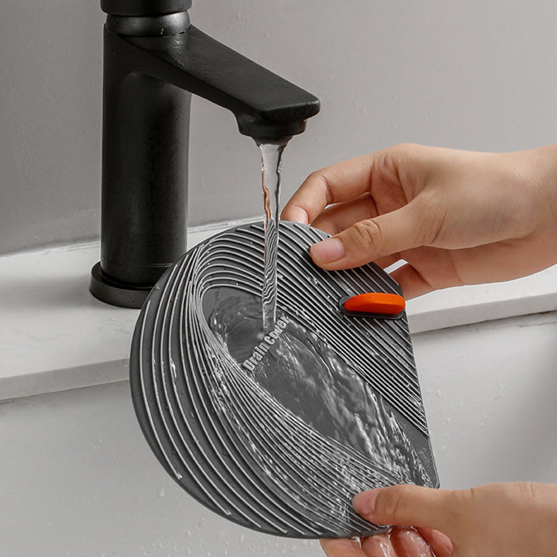 Multi-purpose floor drain cover made of silicone