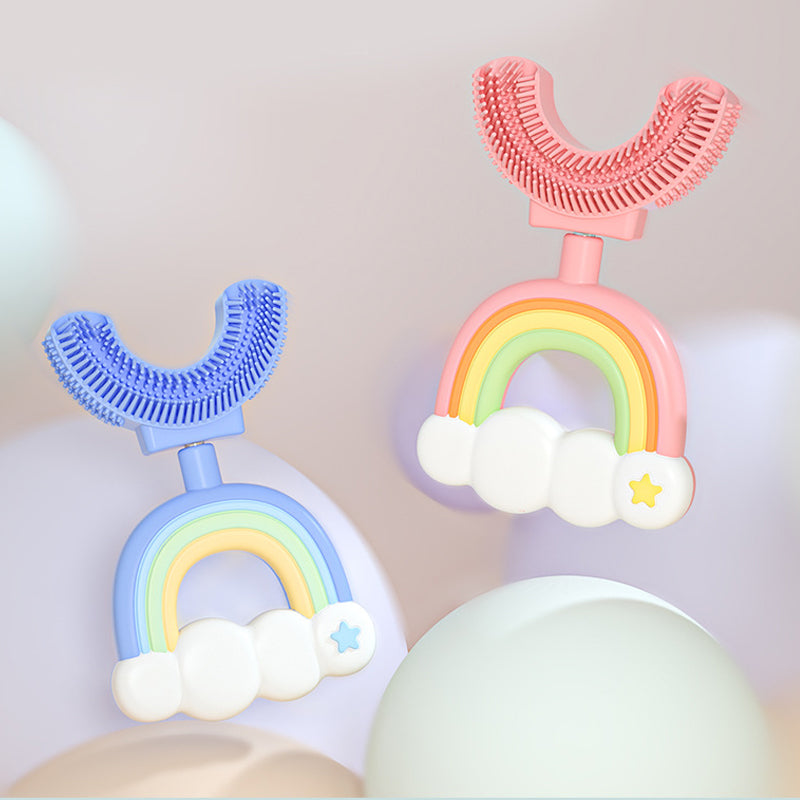 Children's Rainbow U-shaped Toothbrush