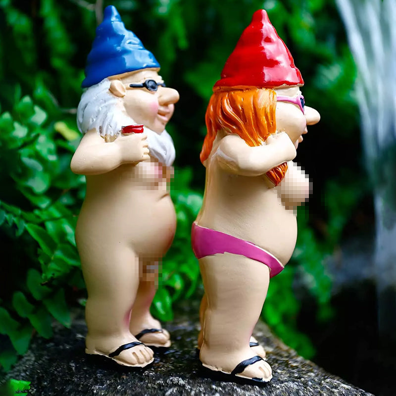 Cheeky Garden Gnome Funny Statue
