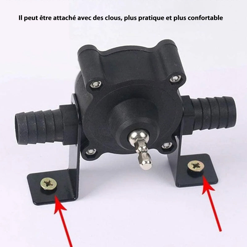 Hand drill pump