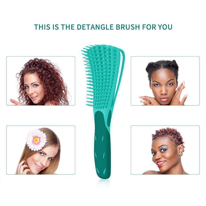 Detangling brush for curly hair