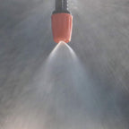 Single port adjustable spray nozzle