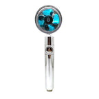 Water-saving 360° rotating high-pressure shower