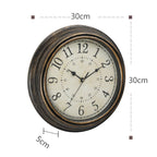 Vintage Retro Wall Clock with Wood Look – Timeless Design
