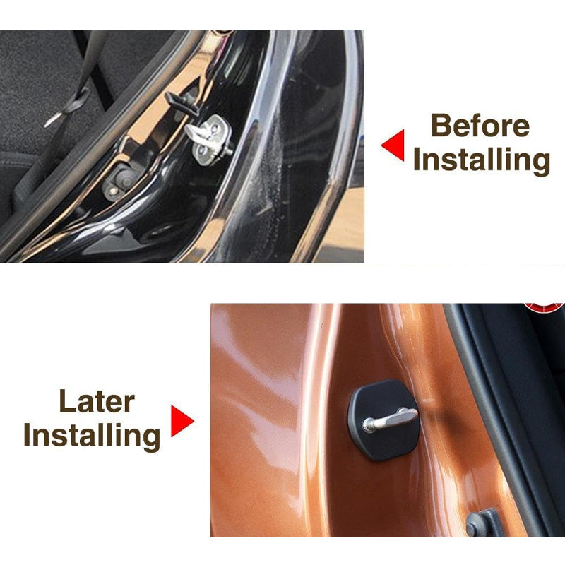Car door lock protection cover