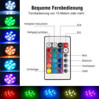 LED submersible light with remote control for the pool