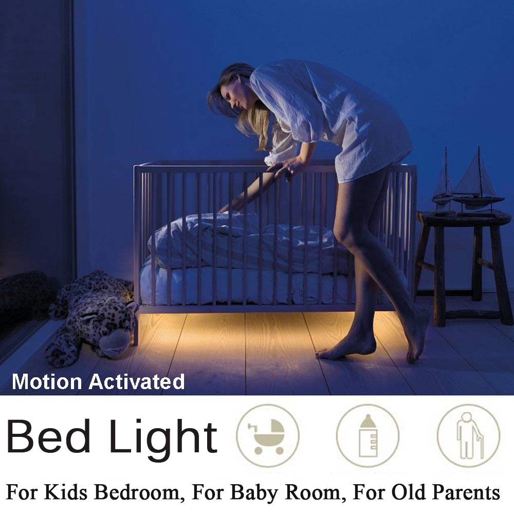 LED light strip with remote control – 2 meters flexible strip for decorative lighting in cabinets and shelves