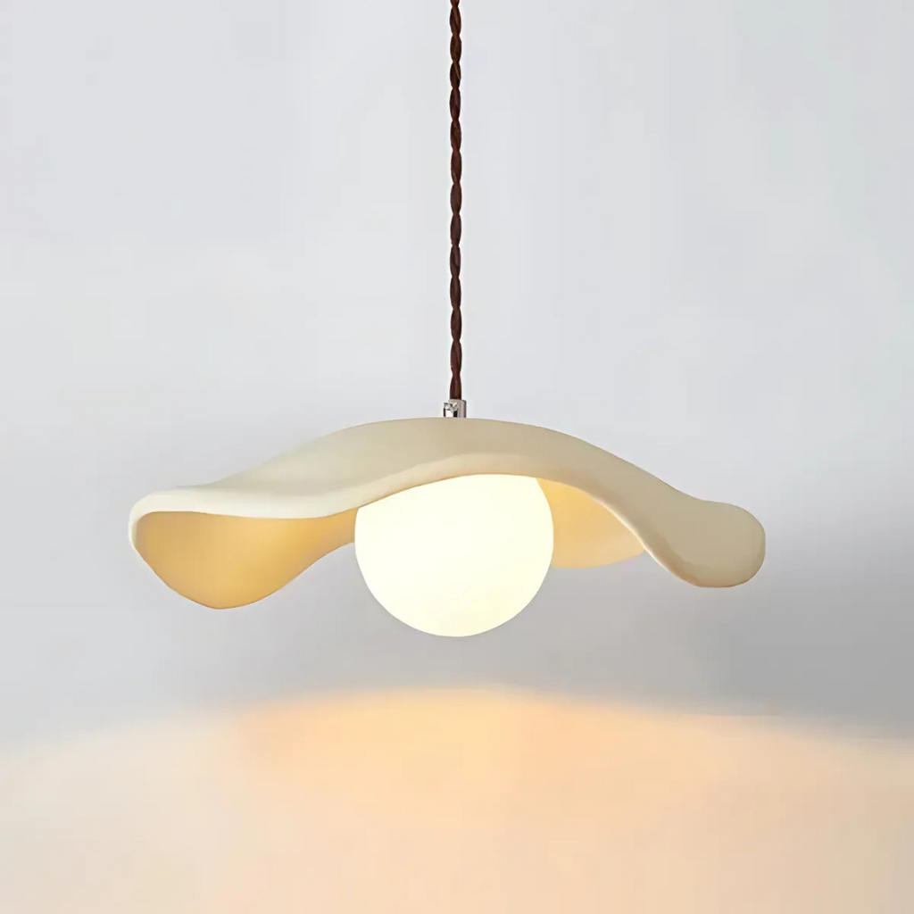 Wabi-Sabi Metal Pendant Lamp with Warm G9 LED Light