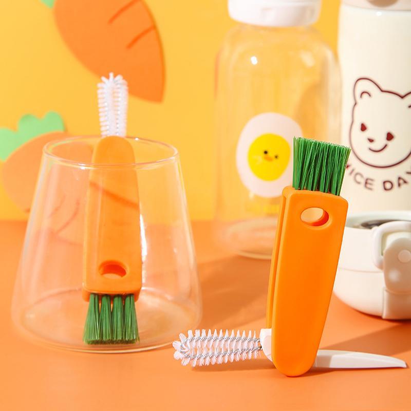 Creative 3-in-1 Multifunctional Cleaning Brush for Cup Lids