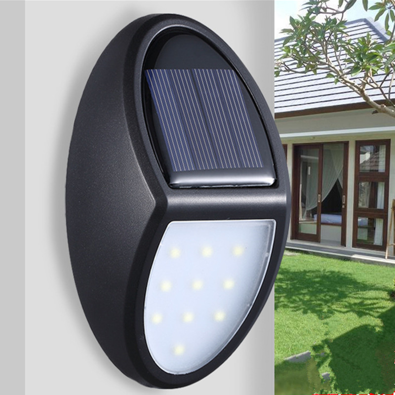 Solar LED Outdoor Wall Light with Motion Sensor and Weather-Resistant Housing
