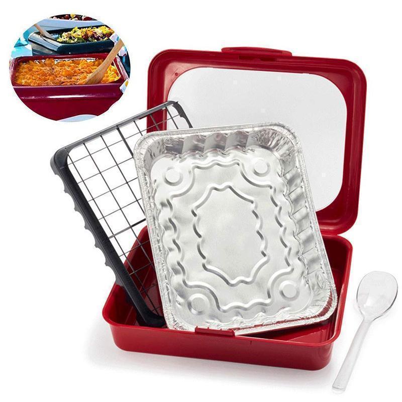Aluminum foil crisp container