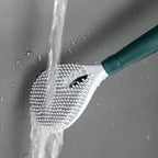 Hydraulic long handle toilet brush