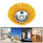 Nylon weed brush for lawn mower