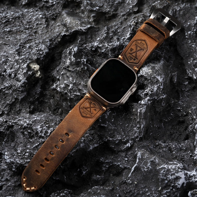Handmade Vintage Leather Apple Watch Band