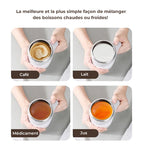 Cup with automatic stirring