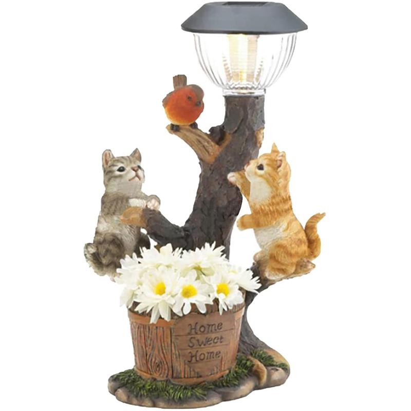 Cat and Dog LED Light Sculpture