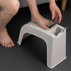 Plastic Footstool with Anti-Slip Base