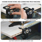 3 in 1 adjustable woodworking drill locator punch tools
