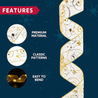 Ribbon Christmas tree decorative lights