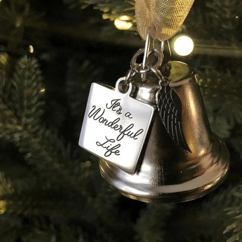 🎄Christmas Tree Memorial Ornaments Angel Wings Bell Hangings Hanging Decoration