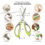 Multifunctional kitchen scissors