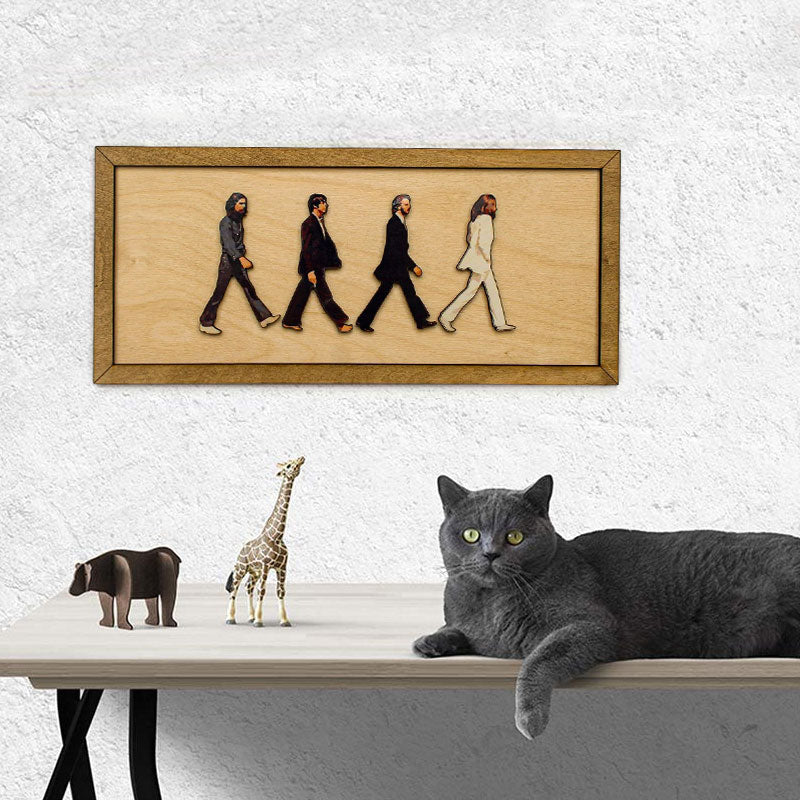 The Beatles framed Abbey Road portrait