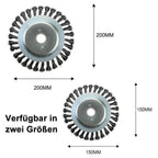 Weed brush for garden cleaner