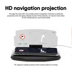 HUD navigation projector with wireless charging function