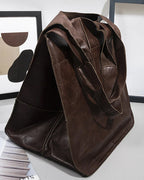 Chic & Sustainable Leather Bag with Large Capacity - Elegant, Versatile Women's Handbag