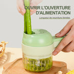 Electric cordless garlic chopper