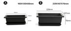 Rectangular Flower Planter with Saucer for Balcony