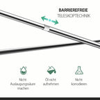 Telescopic Clothing Rod made of Stainless Steel