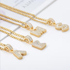 Stainless Steel Initial Necklace