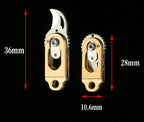 Mini Brass Folding Claw - Pocket-Sized Express Opener