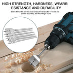 Titan-coated flat drill set