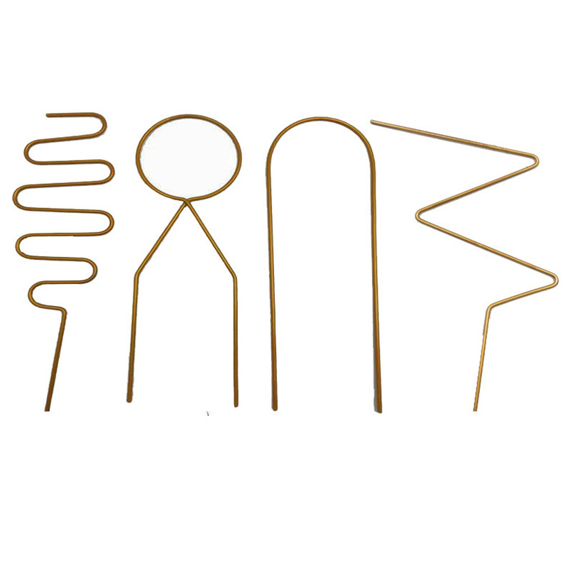 Metal plant support for climbing plants in various shapes