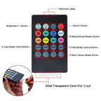 Car RGB LED Strip Light Wireless Remote and Voice Control
