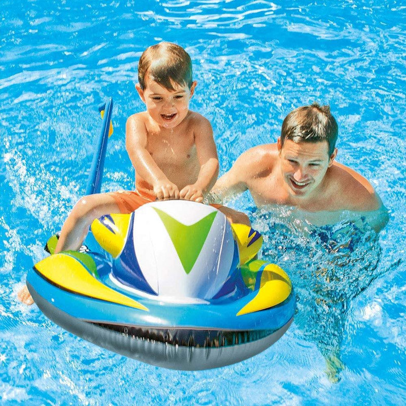 Inflatable Jet Ski Pool Float for Kids, Leak-Proof PVC Design