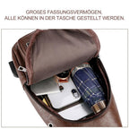 Shoulder bag Crossbody bag for men with USB charging port
