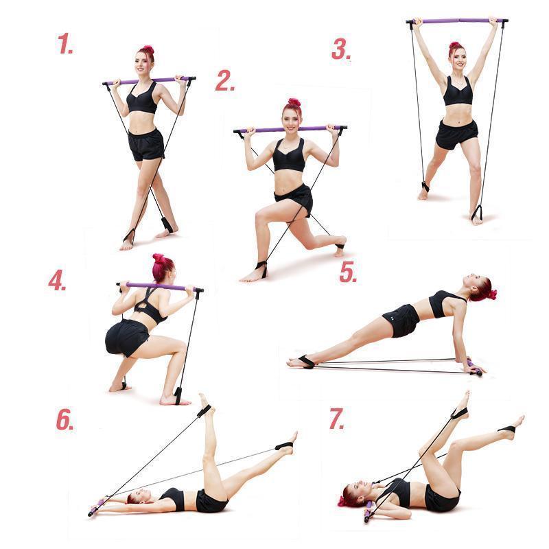 Portable Pilates Bar Set