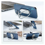 Metallic foldable phone holder