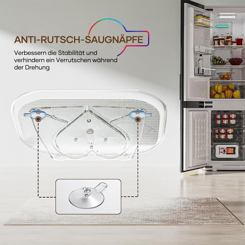 Rotating spice organizer for the refrigerator