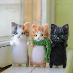 DIY Cat Wool Felt Gift for Cat Lovers
