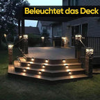 Solar outdoor step lights (4 pcs)