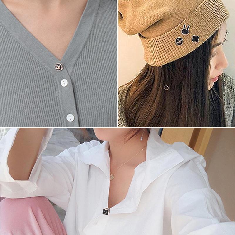 SnapCover – Discreet button closure without sewing (set of 10)